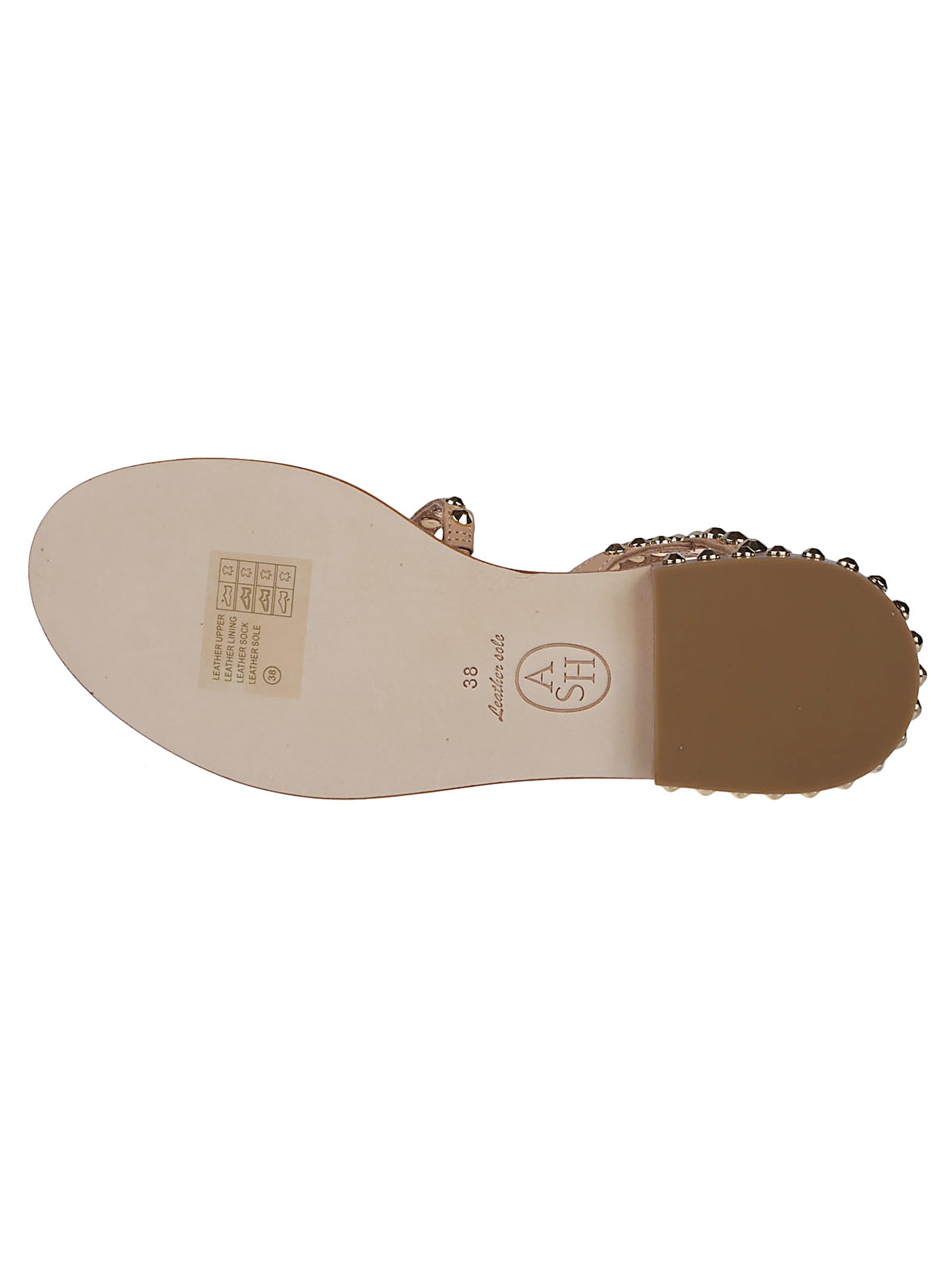 Ash Embellished Open Toe Sandals In Skin