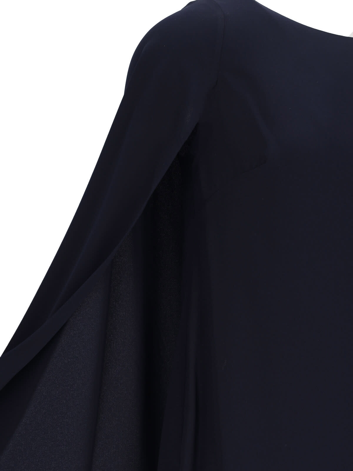Ralph Lauren Mini Cape Dress In Blue