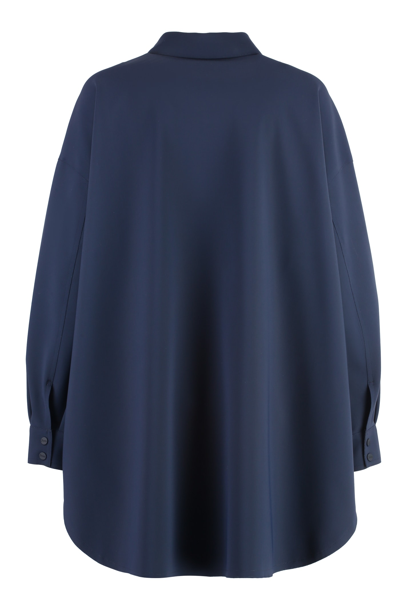Herno Women's Technical Fabric Overshirt In Blue