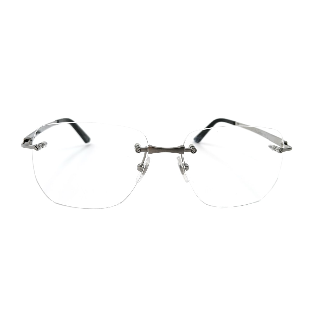 Cartier Ct0512o Santos De Cartier 003 Ruthenium Glasses