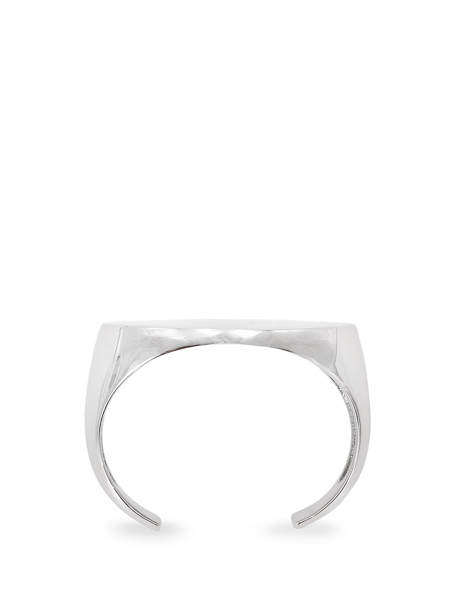 Mm6 Maison Margiela Brass Bracelet In Silver