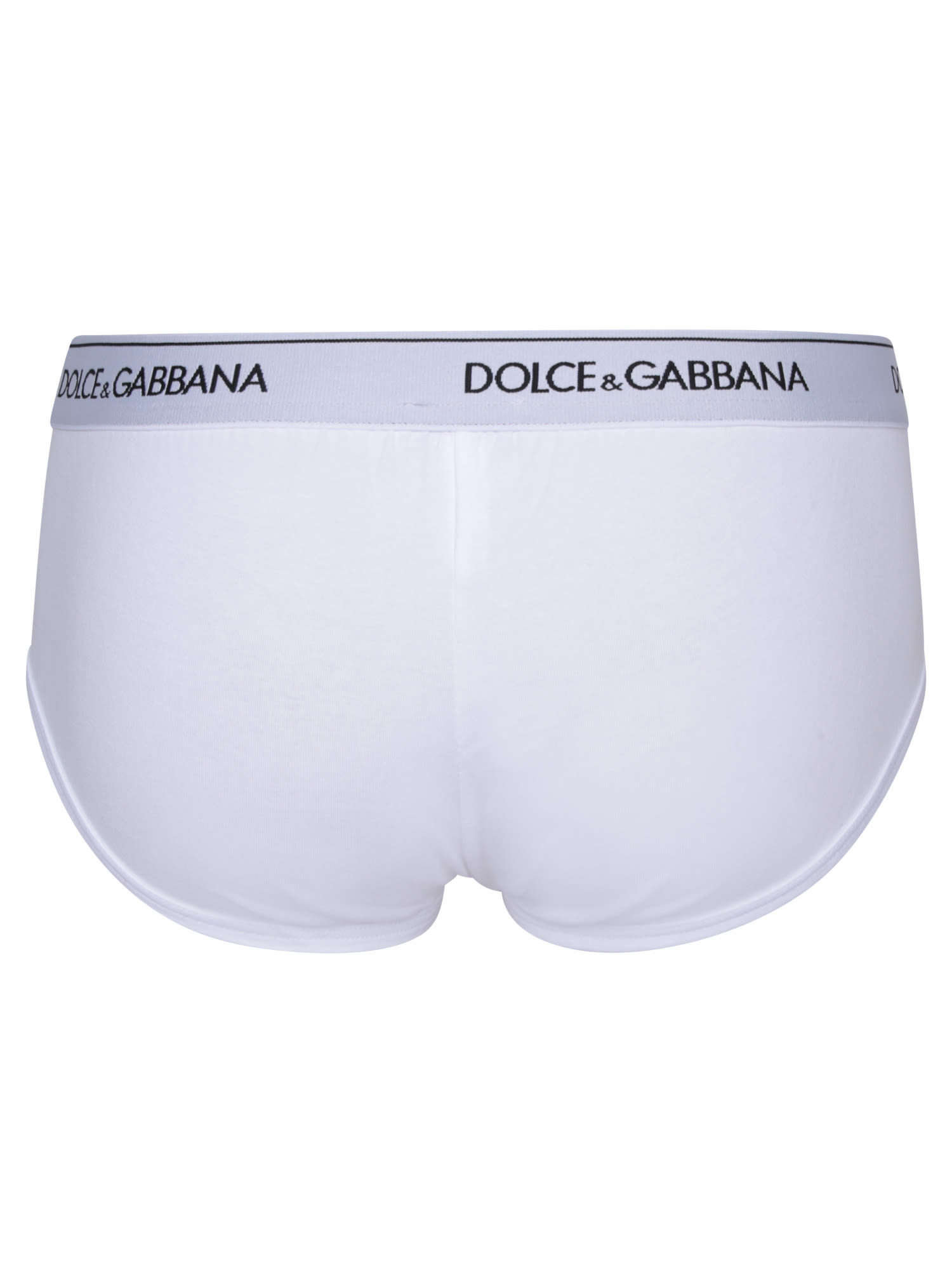 Shop Dolce & Gabbana White Bi-pack Slip