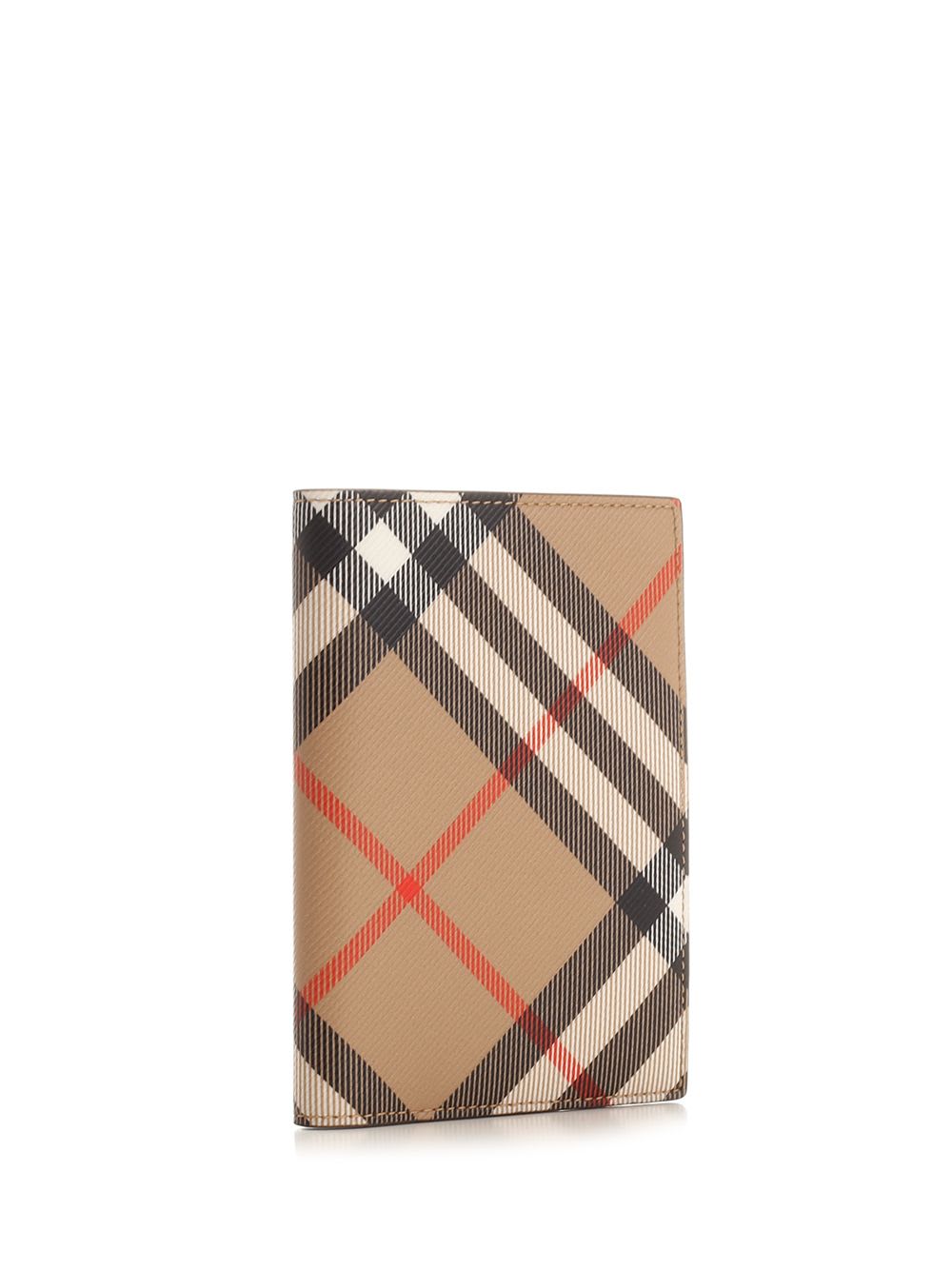 Shop Burberry Passport Holder In Beige