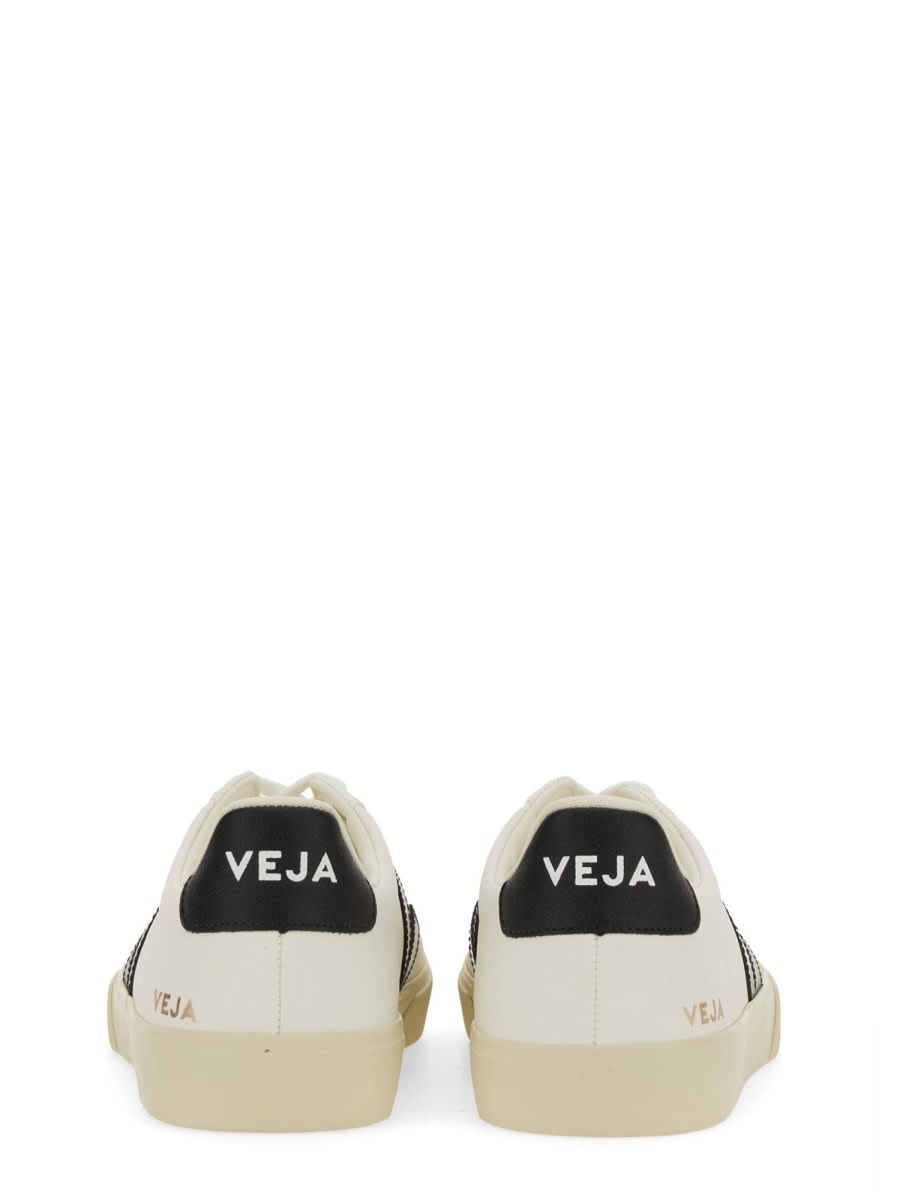 Veja Campo Leather Low-top Sneakers In White