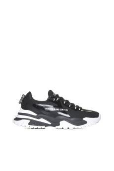 Shop Versace Jeans Couture Fondo New Trail Trek Sneaker In Black