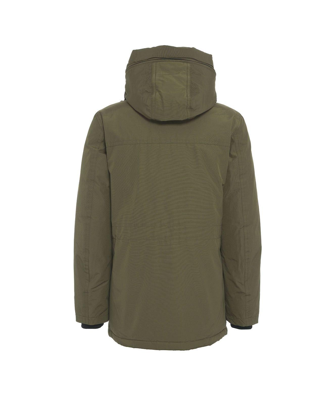 Shop Woolrich Hooded Padded Parka In Verde Militare