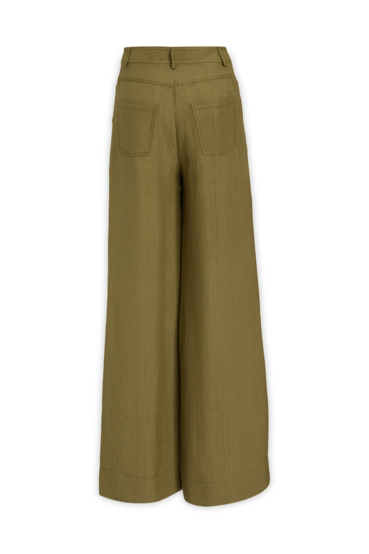 Alberta Ferretti High-rise Trousers Wide-leg Design Pockets In A0436