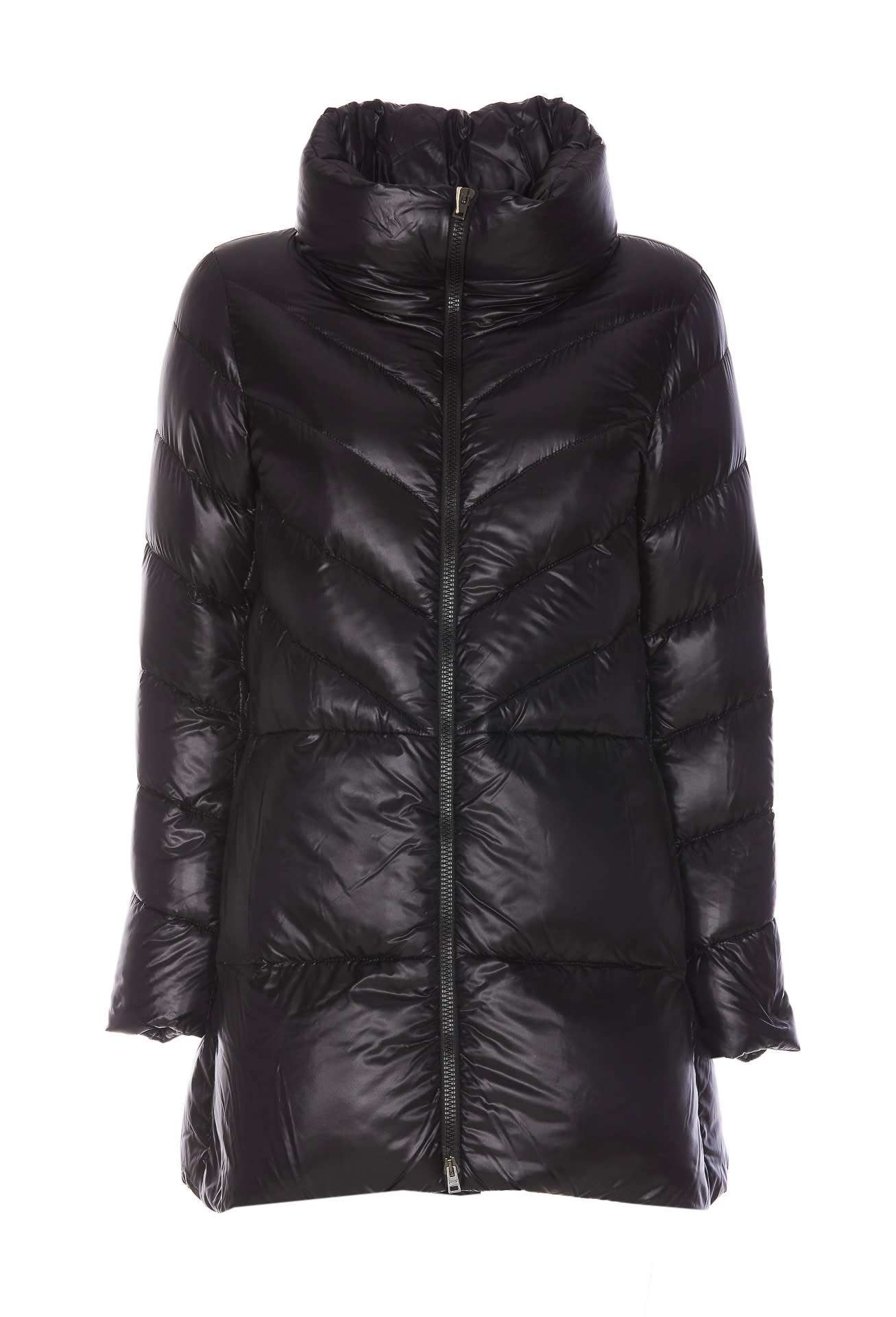 Shop Herno Down Jacket In Black