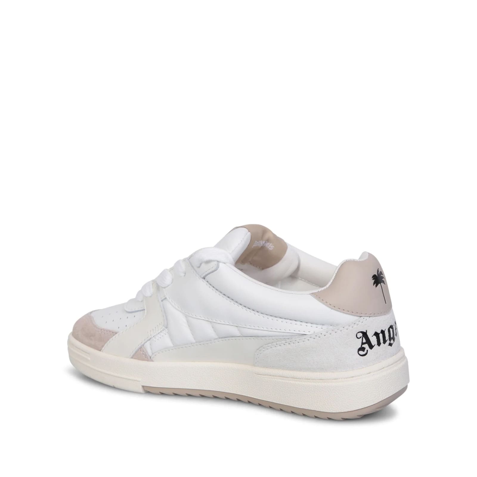 Palm Angels 30mm University Origin Leather Sneakers In White