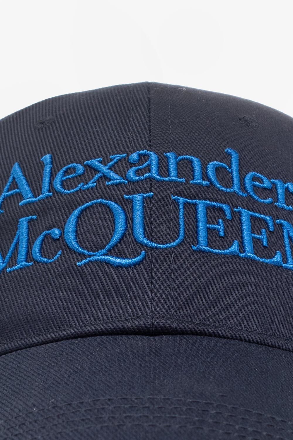 Shop Alexander Mcqueen Baseball Cap In Blue