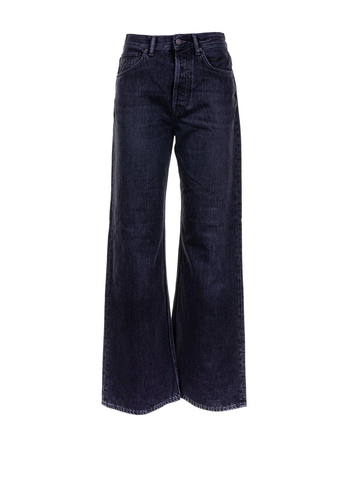 Logo Patch Wide-leg Jeans