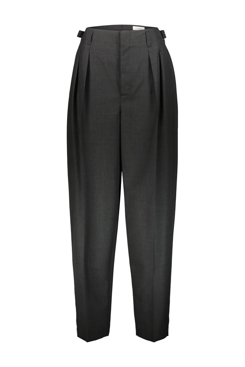 Shop Lemaire Pleated Tampered Pant In Caviar