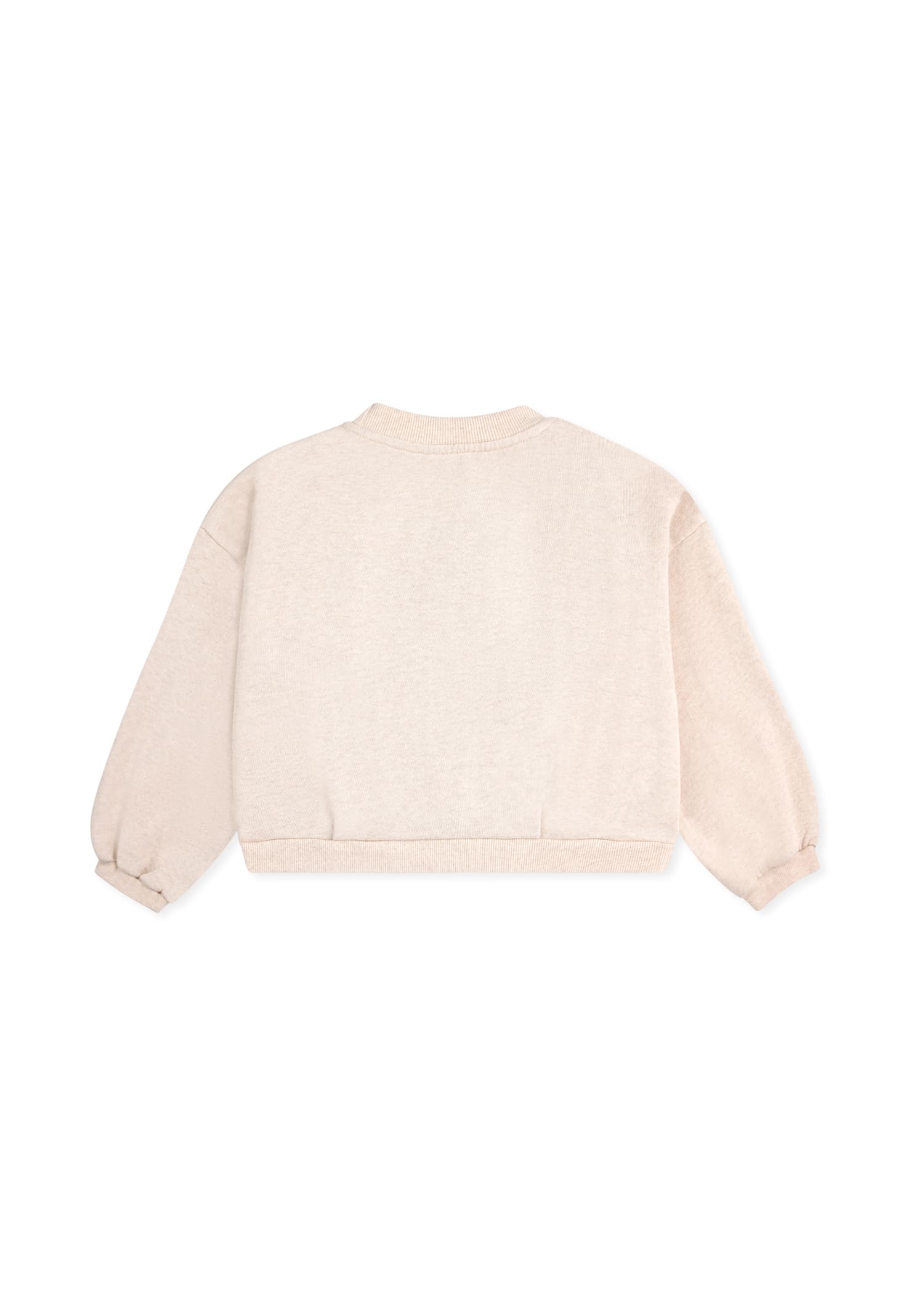 Bobo Choses Sunflower Short Sweatshirt In Ivory