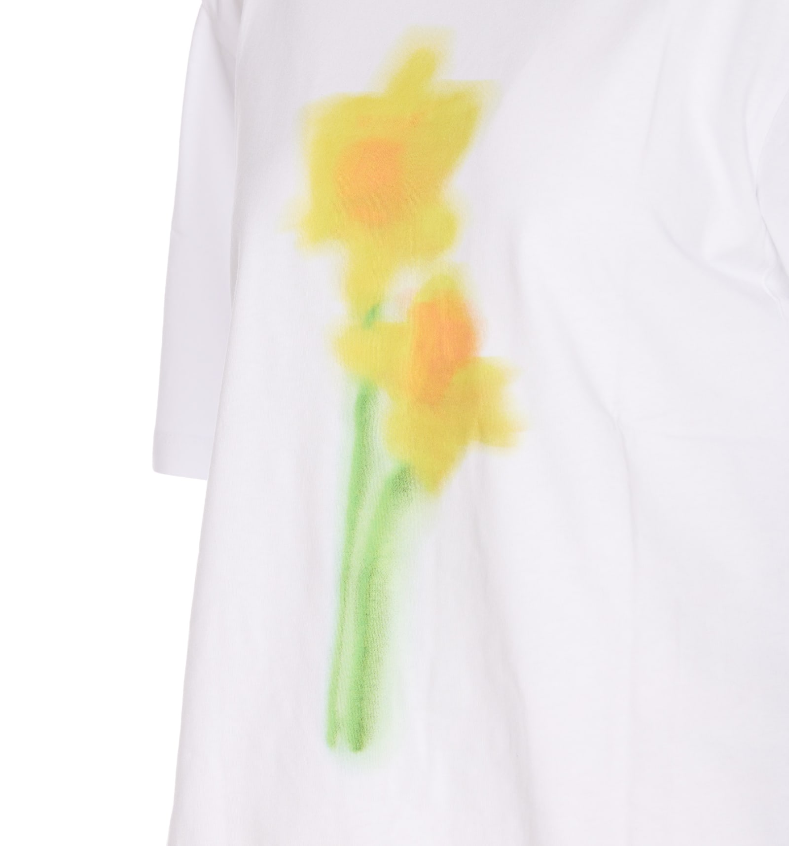 Shop Sportmax Nebbie T-shirt In White
