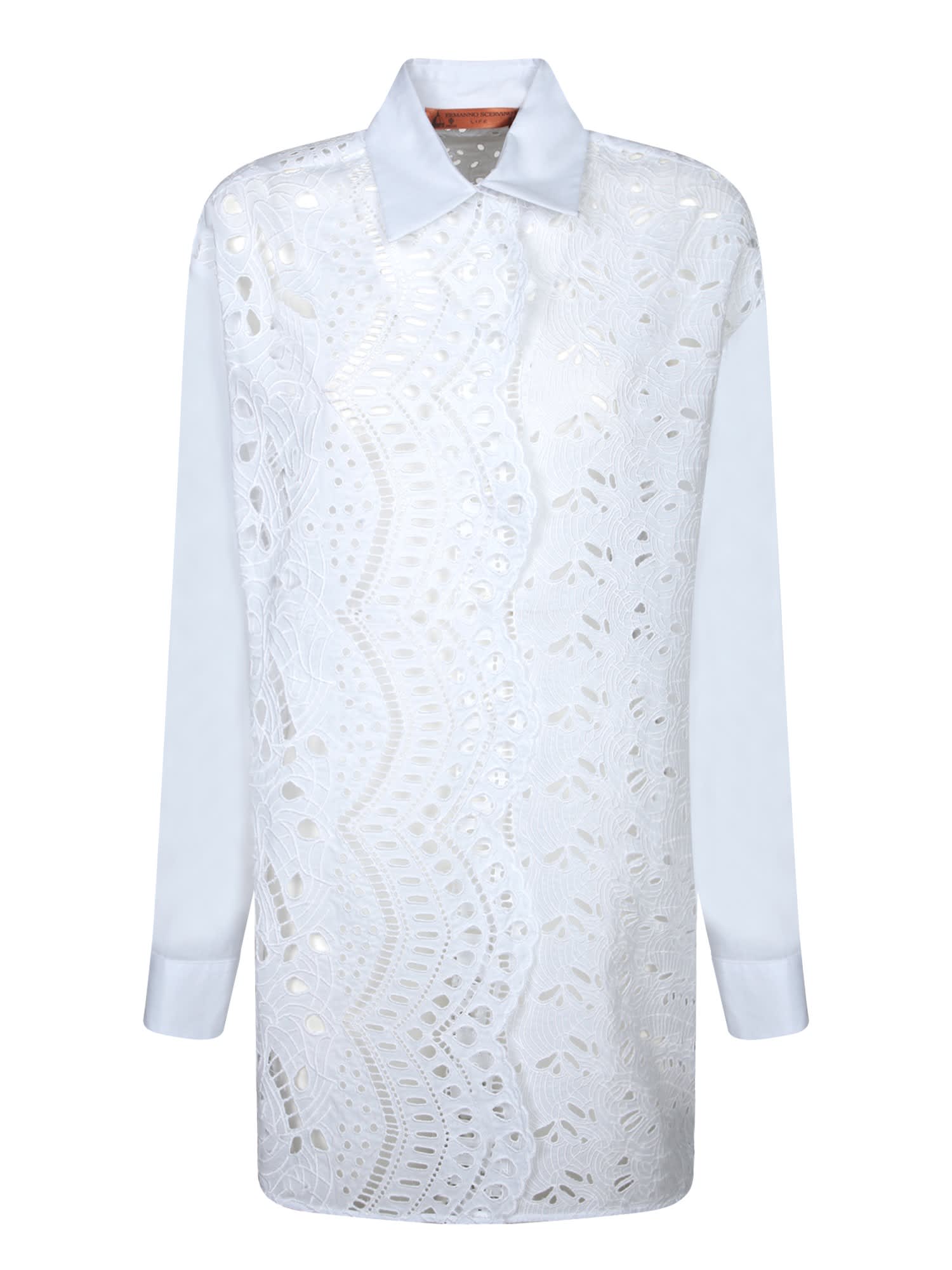 White Sangallo Overshirt