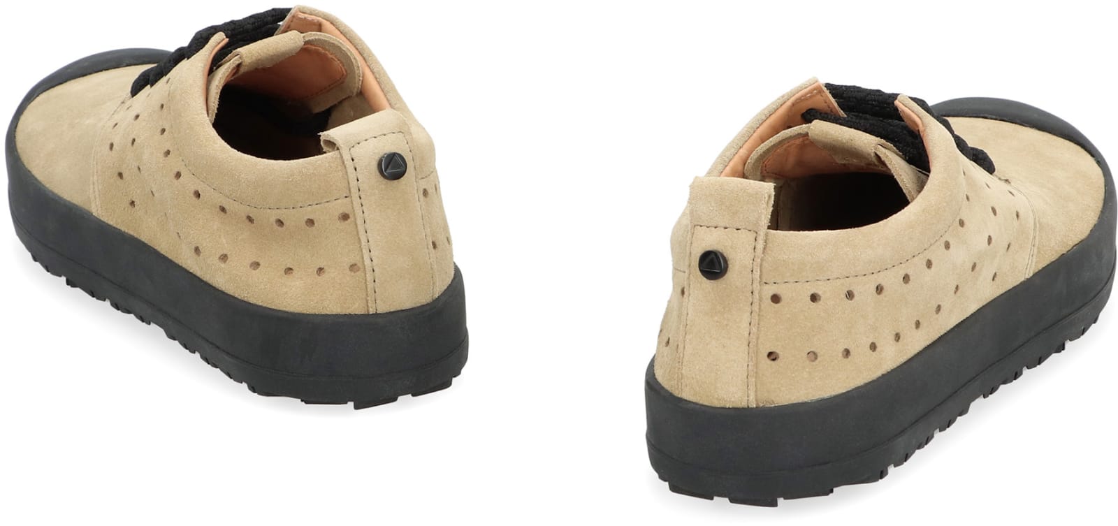Volta Suede Low-top Sneakers In Beige