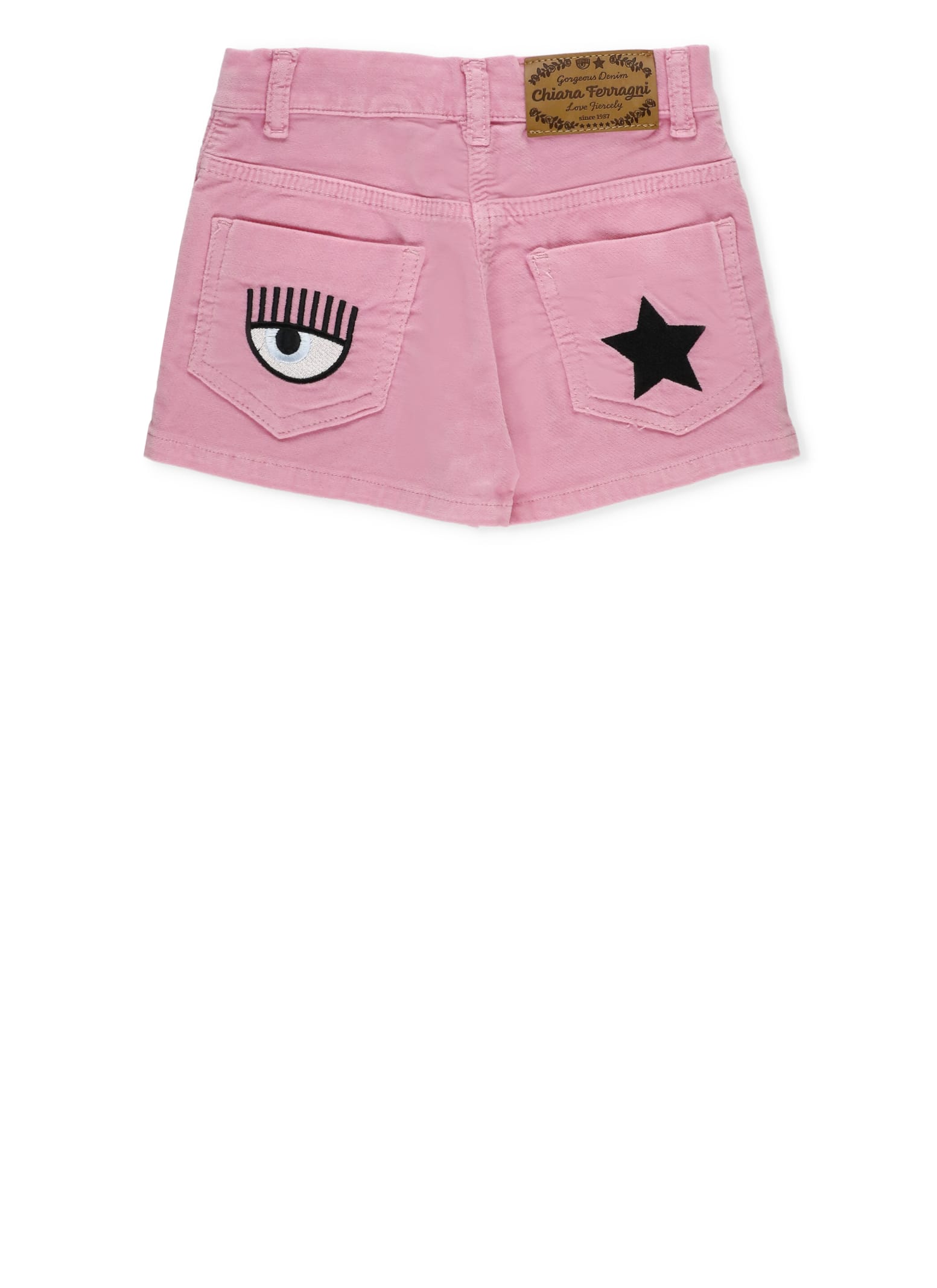 Shop Chiara Ferragni Cotton Shorts In Pink