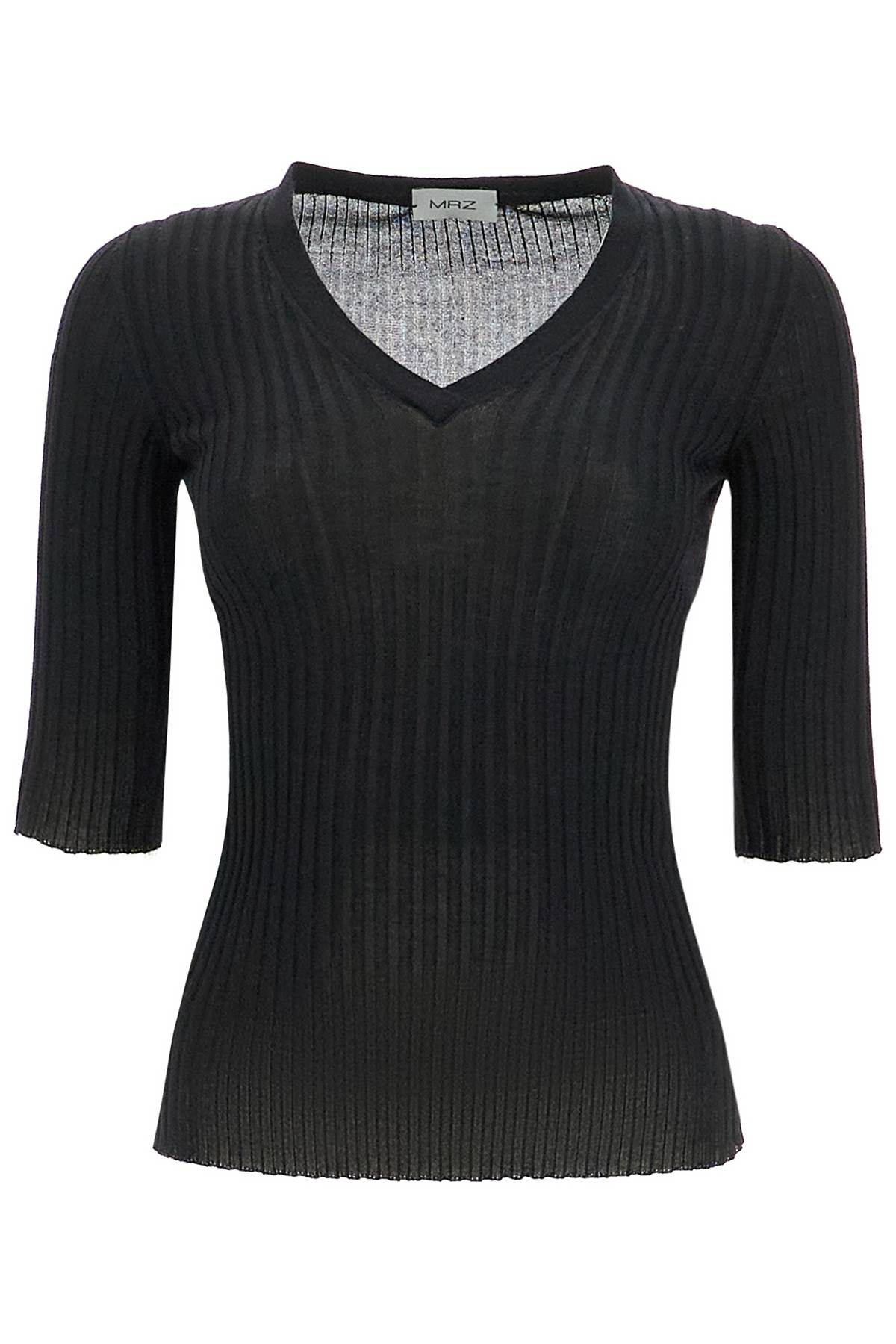 Shop Mrz Cashmere And Silk Top Set In Nero (black)