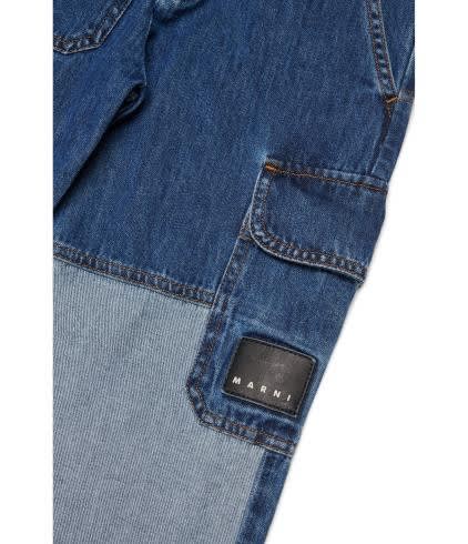 Shop Marni Jeans Con Logo In Blue