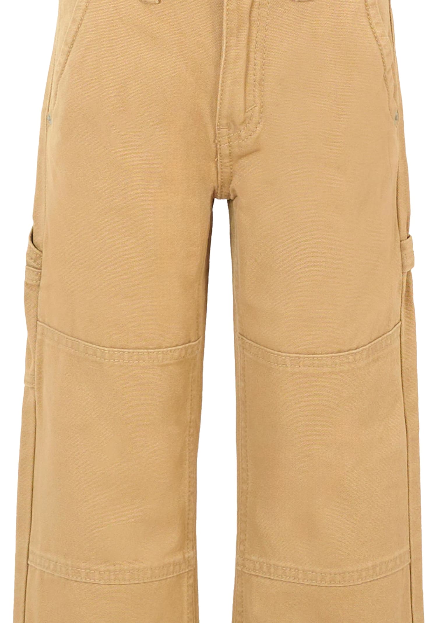 Levi's Beige 555 Pants For Boy With Logo Patch In Neutral