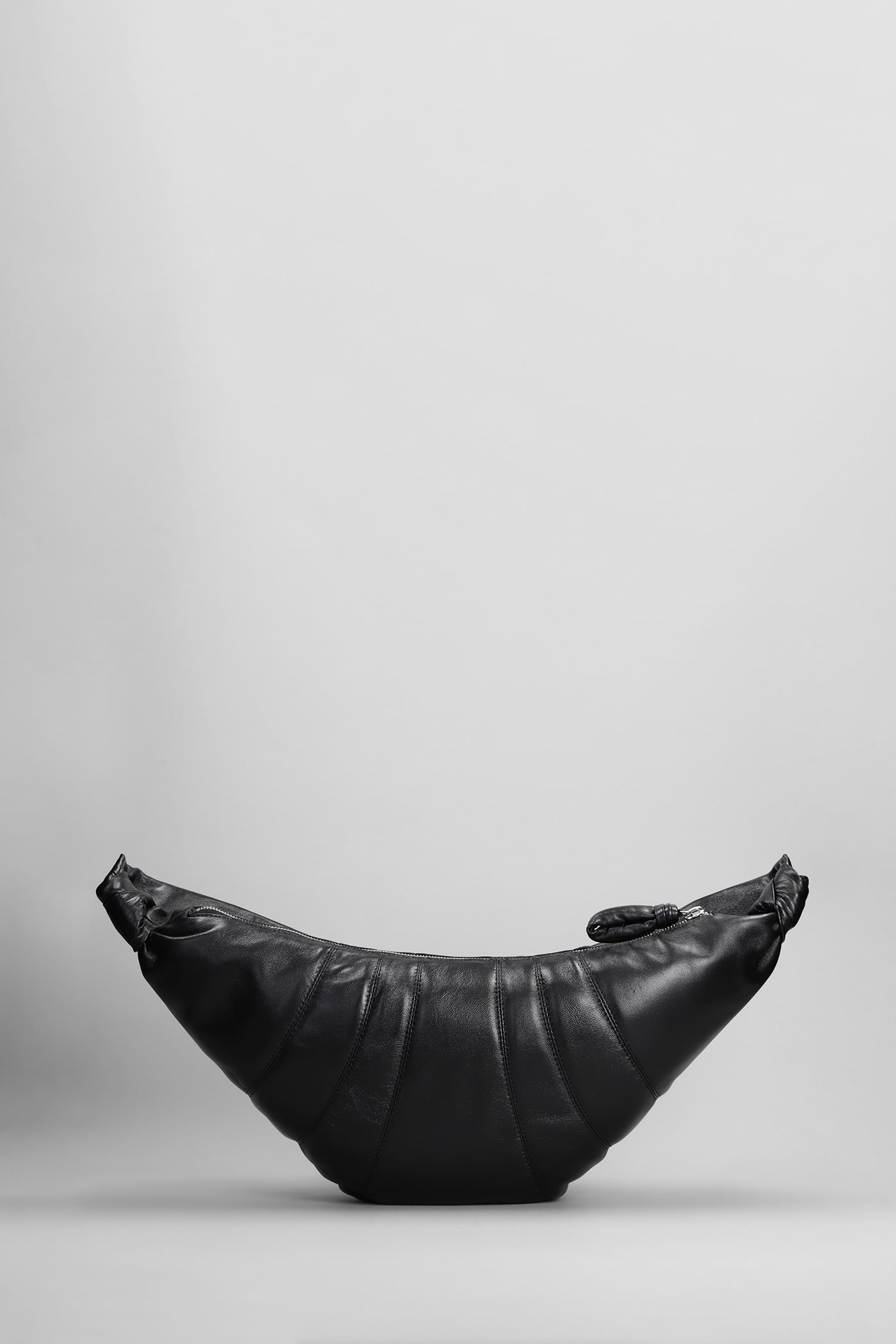 Lemaire Large Croissant Soft Nappa Shoulder Bag In Black