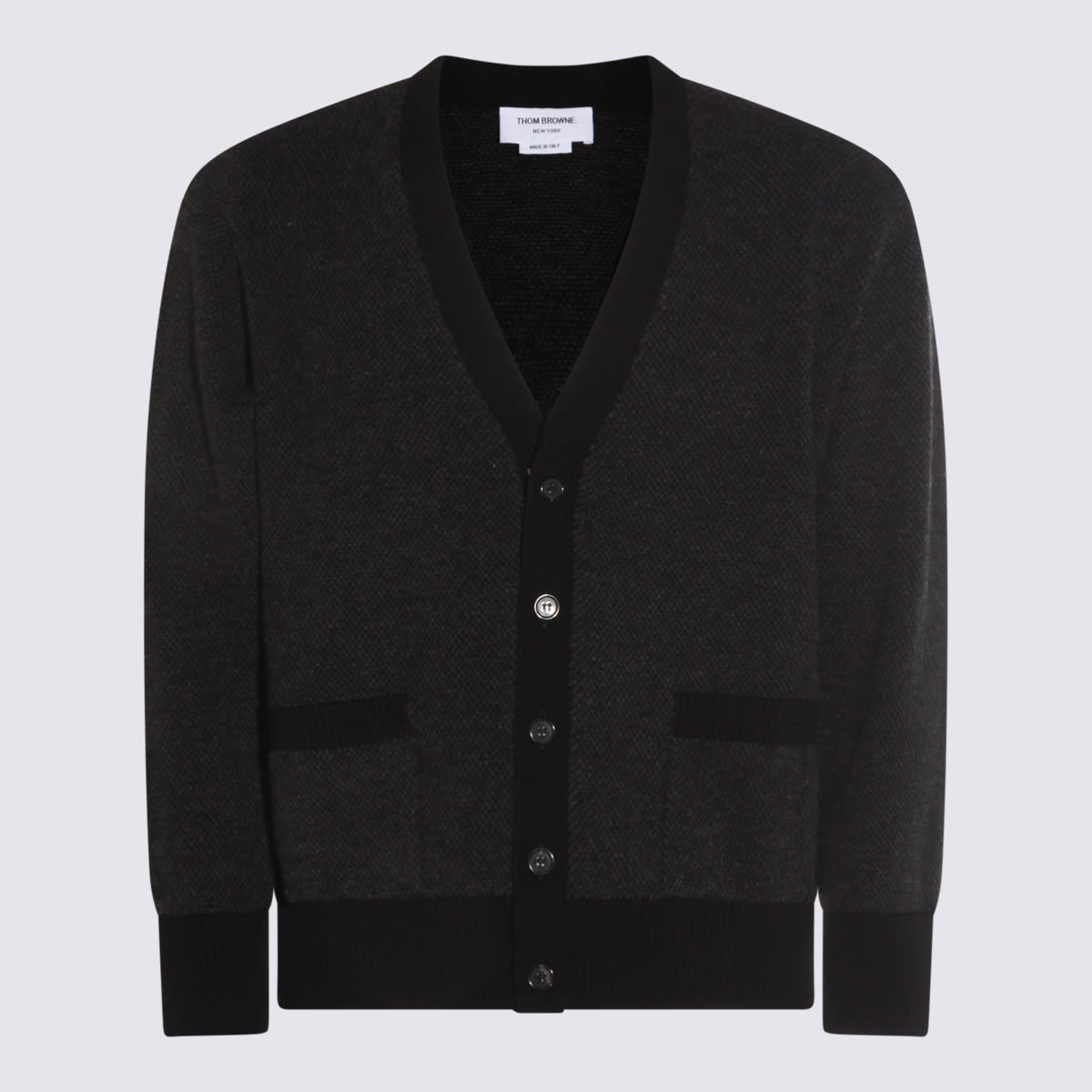 Dark Grey Wool Knitwear