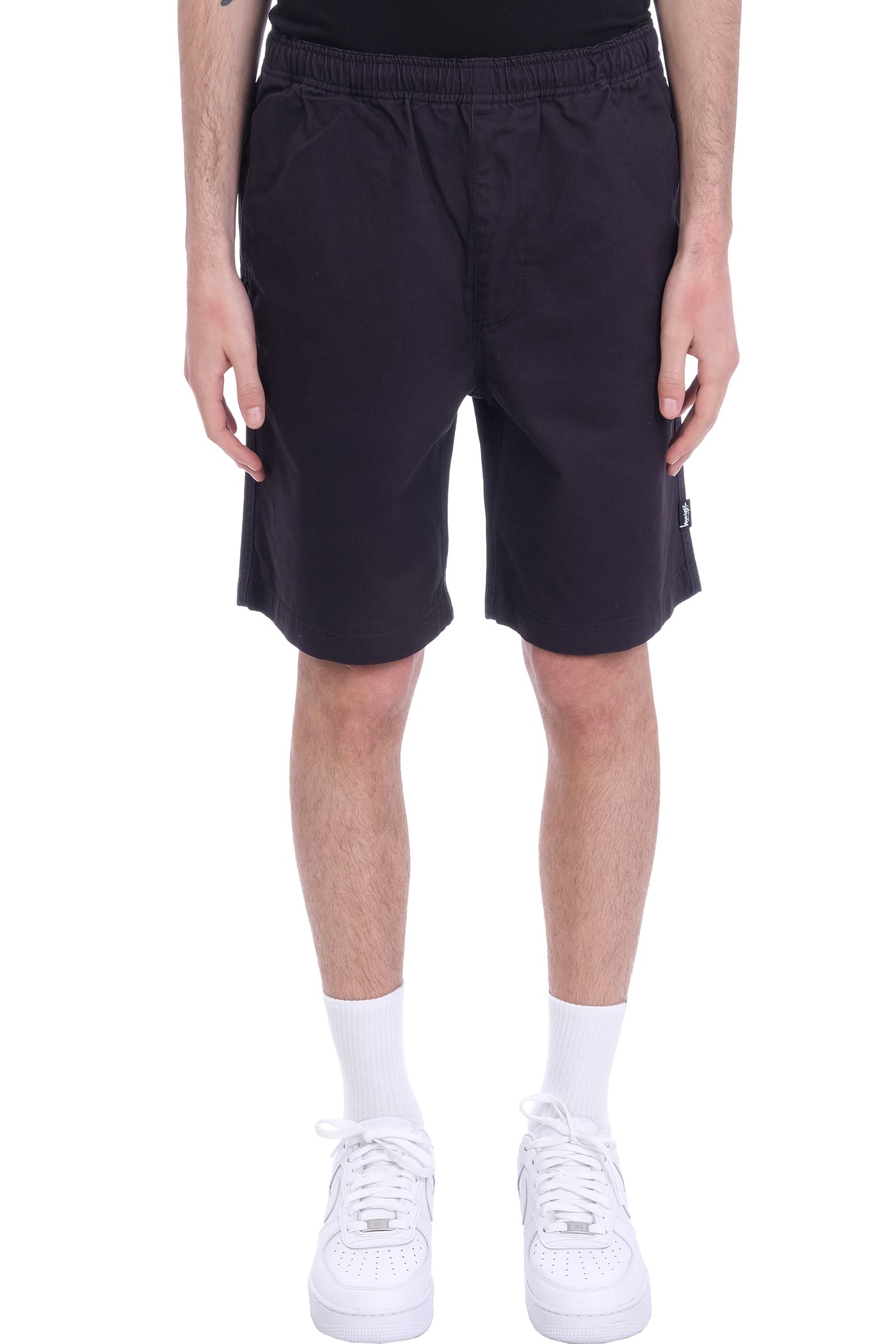 STUSSY SHORTS IN BLUE COTTON,112247ST