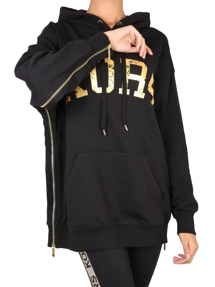 Shop Michael Kors Sweatshirt With Logo In Black