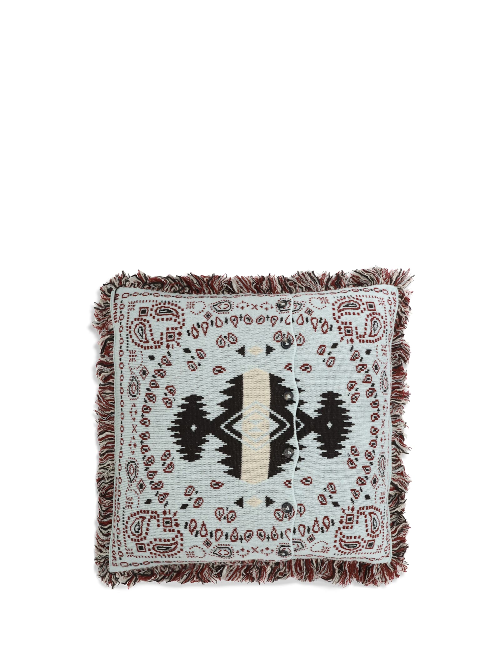 Alanui Jacquard Bandana Pillow In Multi