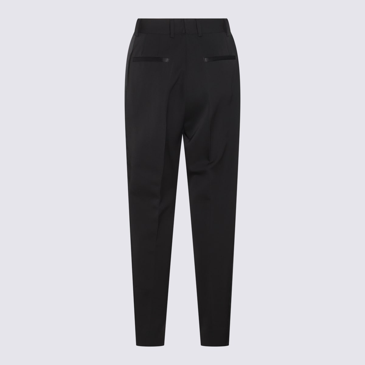 Shop Dolce & Gabbana Black Wool Pants