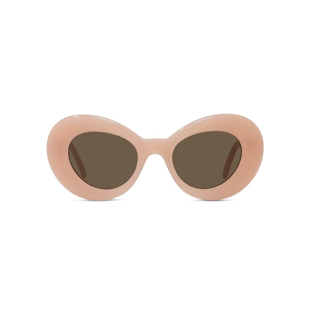 Shop Loewe Sunglasses In Rosa Chiaro/marrone