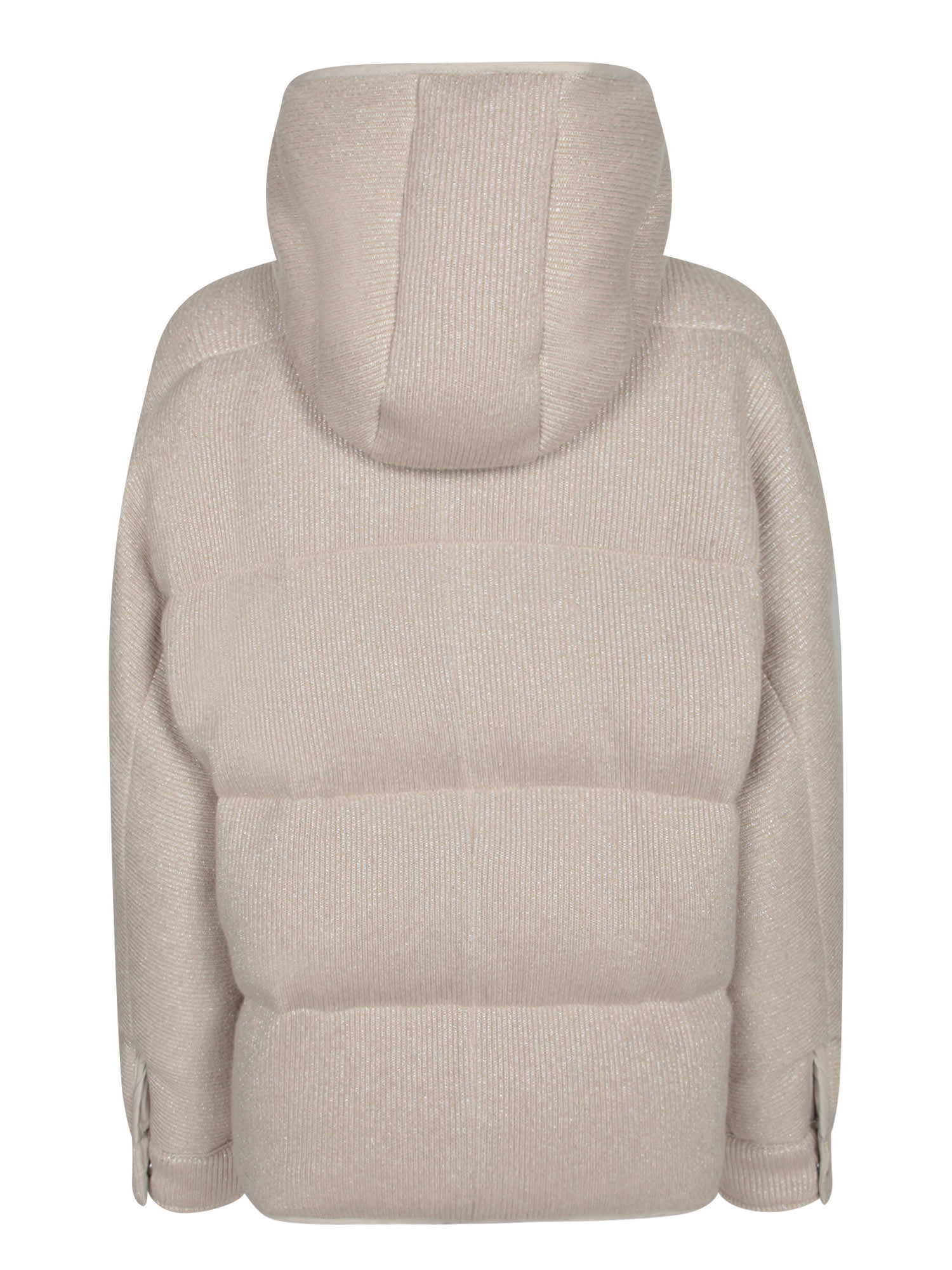 Brunello Cucinelli Long-sleeved Cotton Jacket In Gray