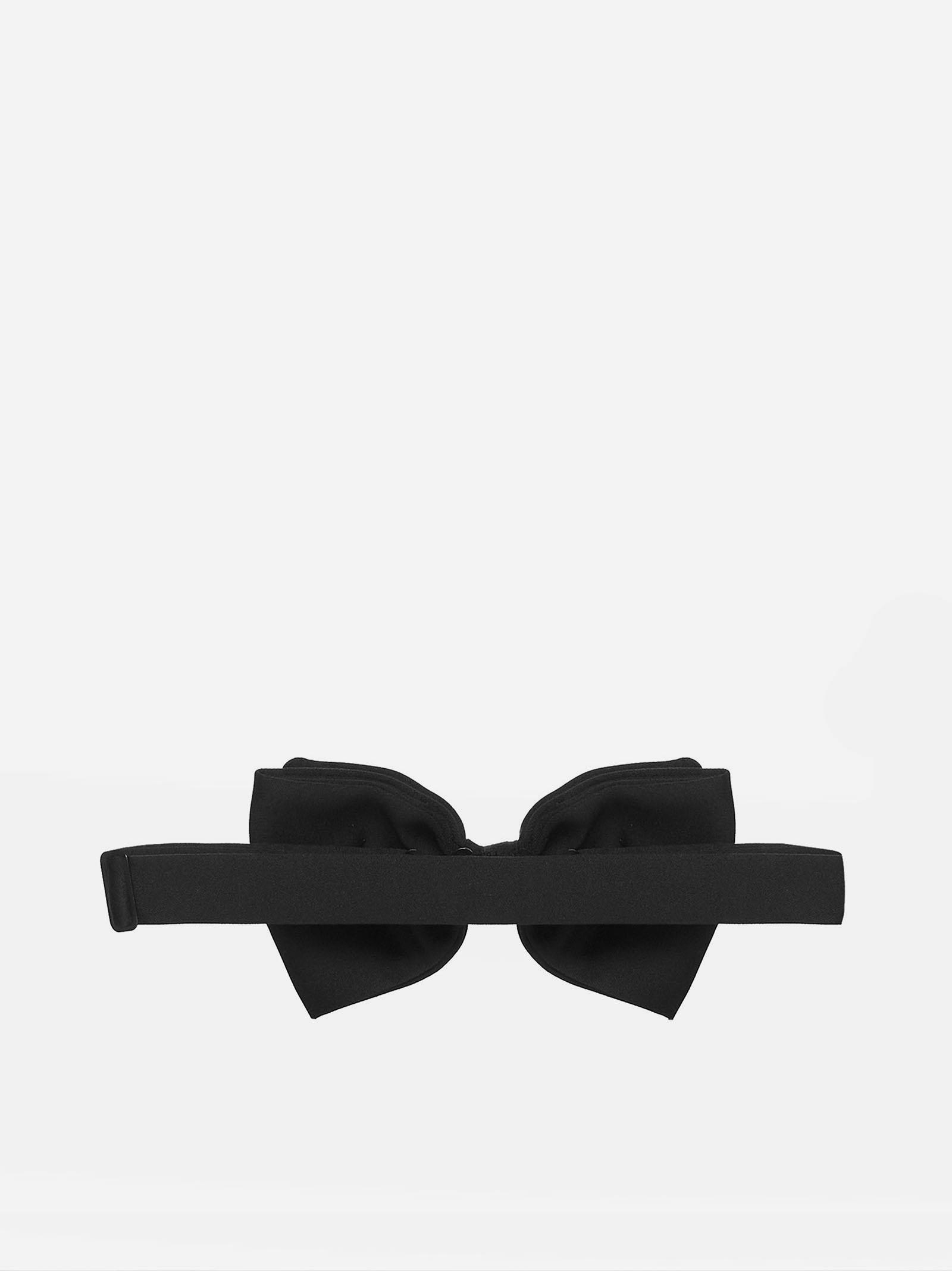 Shop Lardini Large Bow-tie In Black