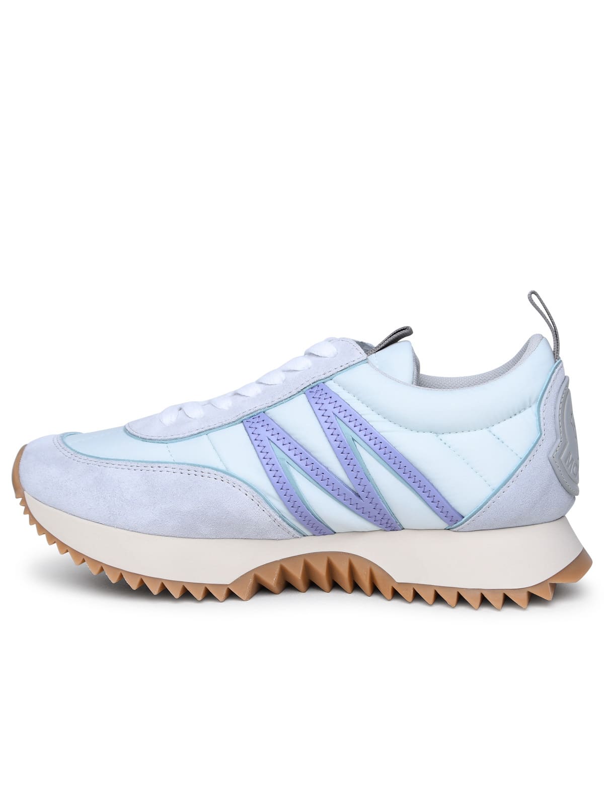 Shop Moncler Pacey Sneakers In Light Blue Polyamide