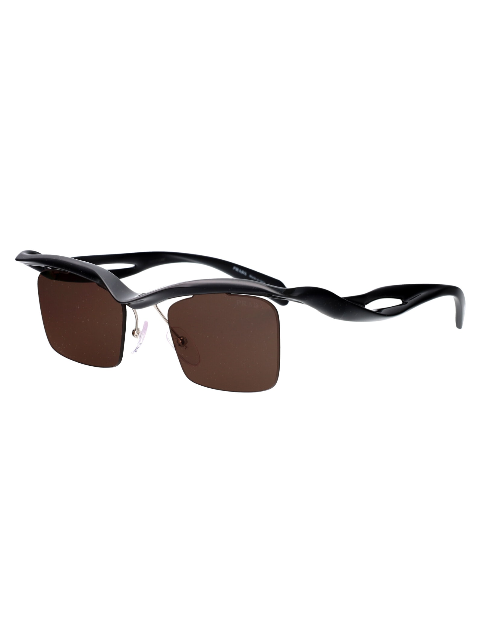 Shop Prada 0pr A15s Sunglasses In 1ab8c1 Black