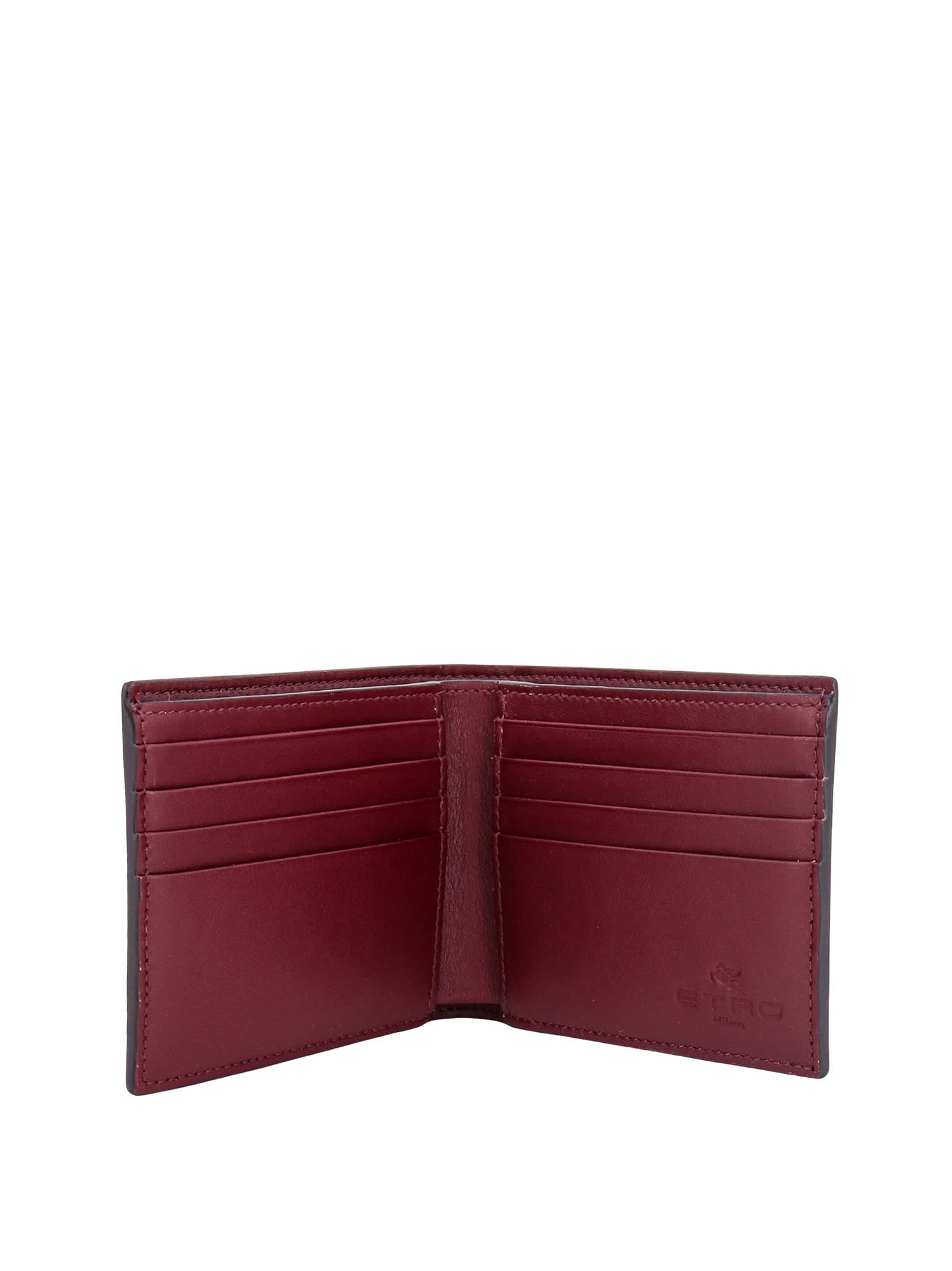 Shop Etro Wallet In Brown