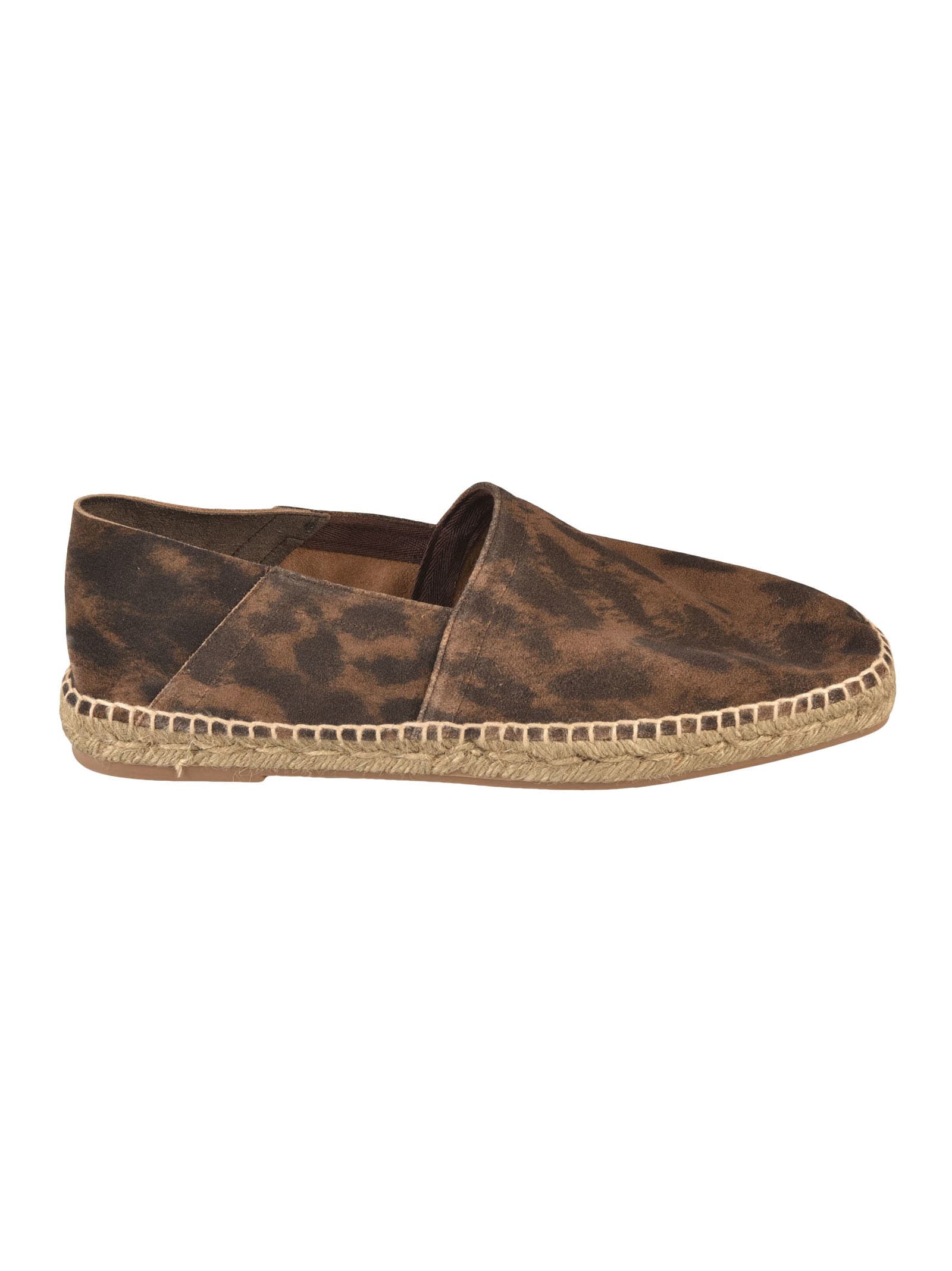 Tom Ford Barnes Leopard-print Suede Espadrillas In Tan/black