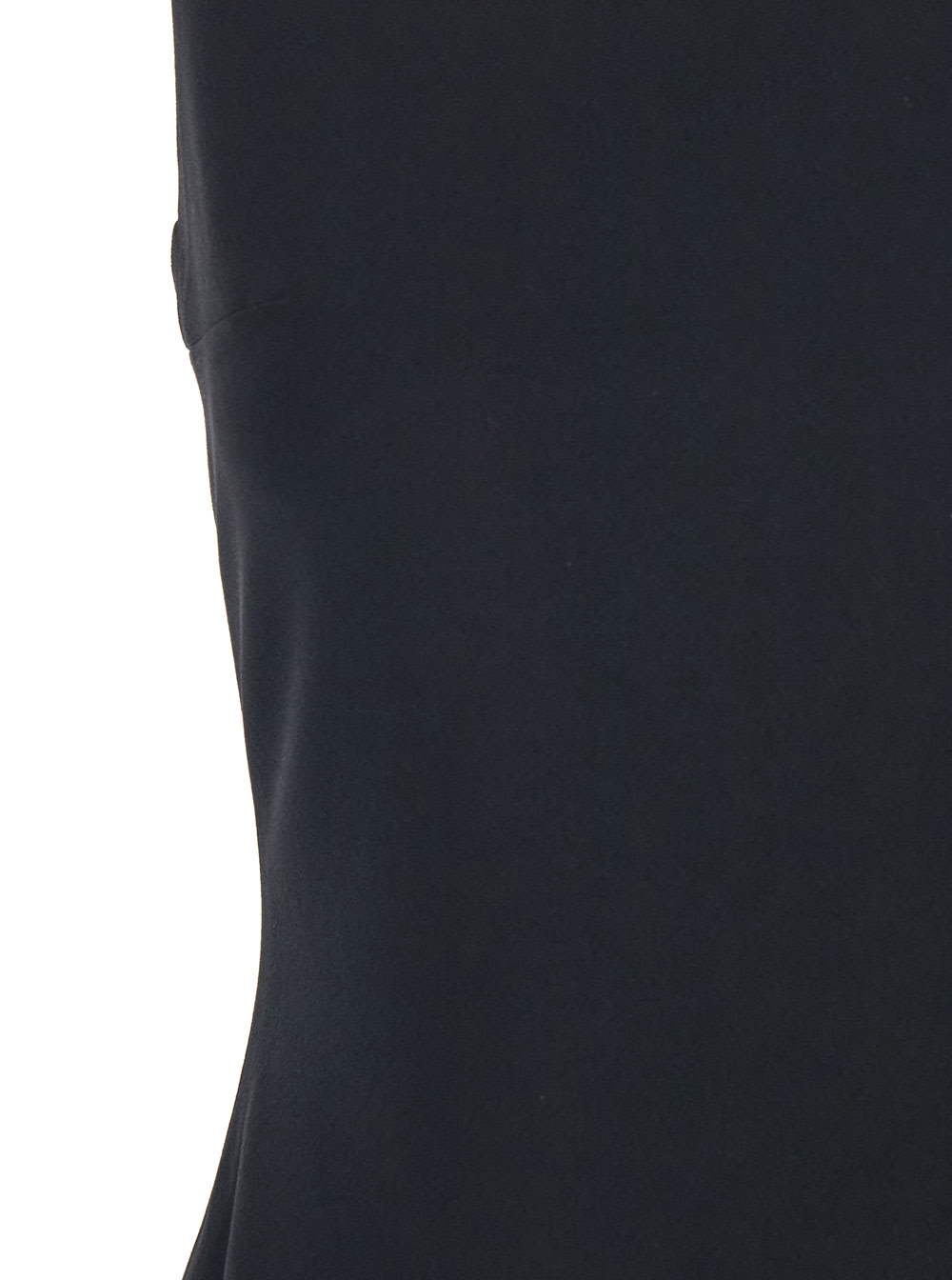 Solace London Black Long Dress With Square Neckline And Cut Out On The Back In Fabric Woman In Black