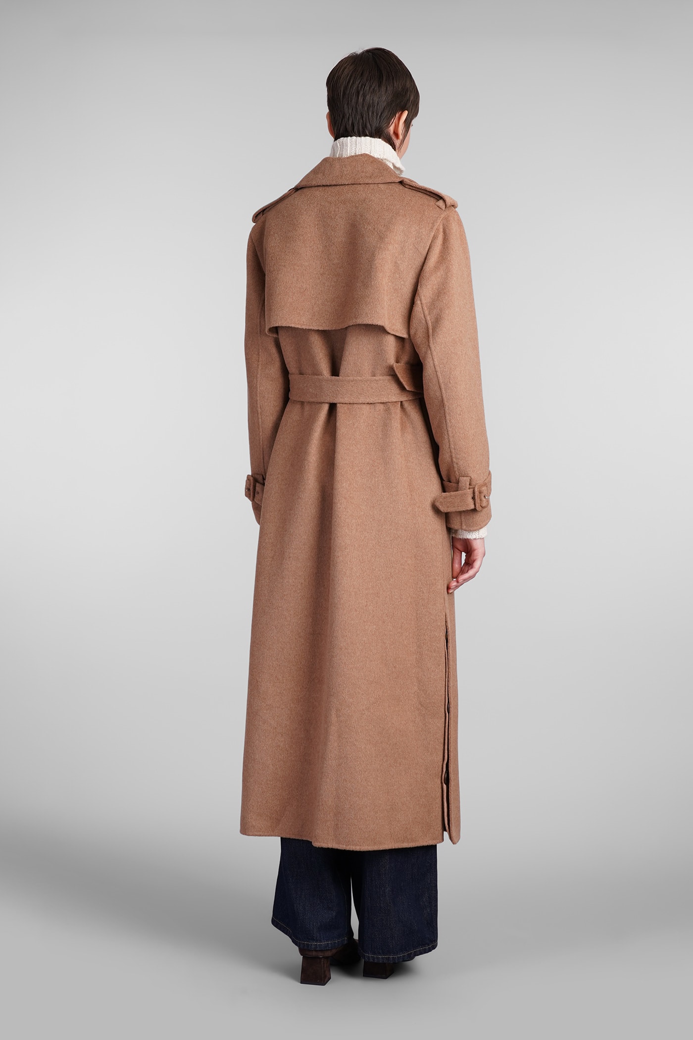 Shop Simkhai Rumi Coat In Camel Wool