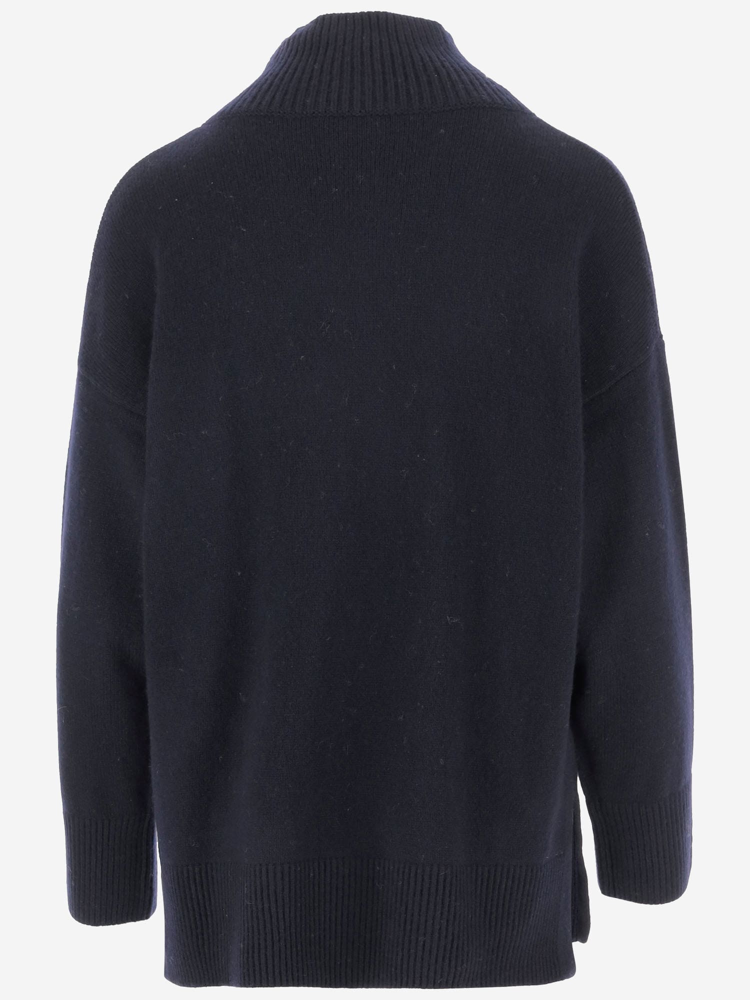 Shop Vince Wool And Cashmere Sweater In Blue