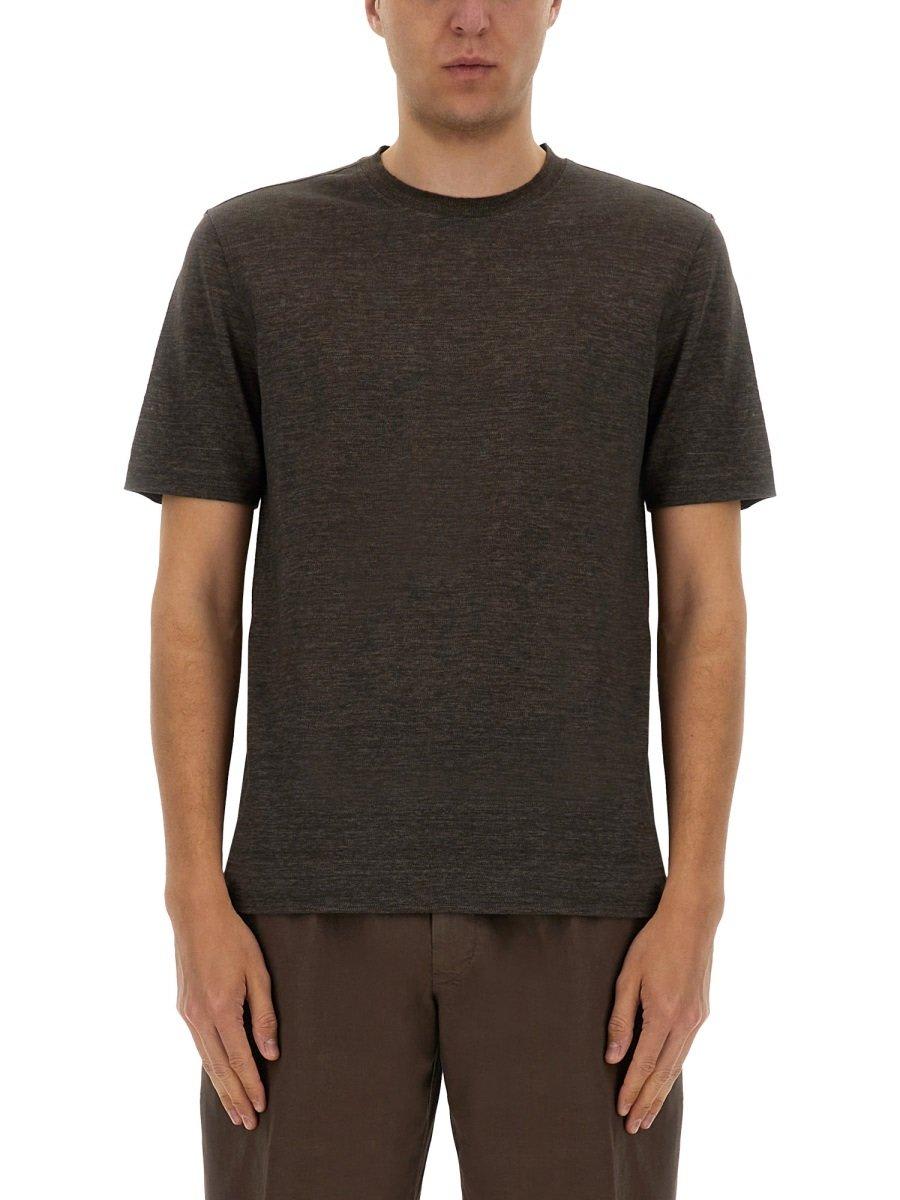 Shop Zegna Oasi Lino T-shirt