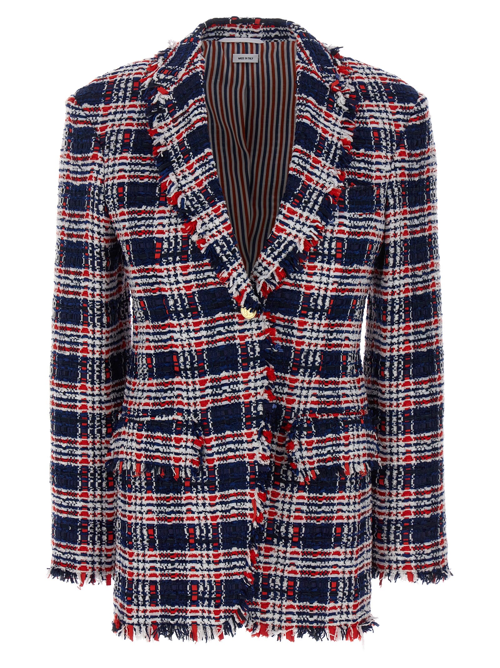 Shop Thom Browne Sportcoat Blazer In Multicolour