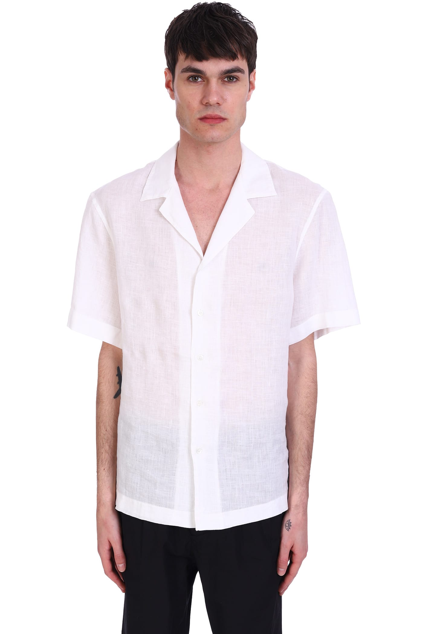 Mauro Gasperi Shirt In White Linen