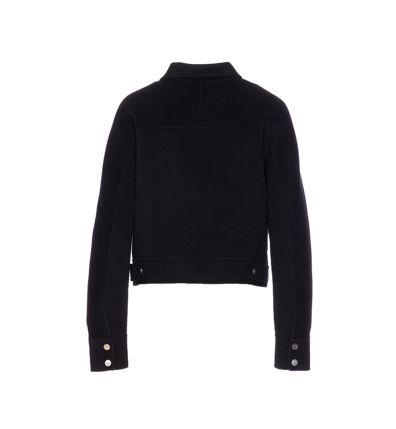 Pinko Zip-front Cropped Jacket In Black