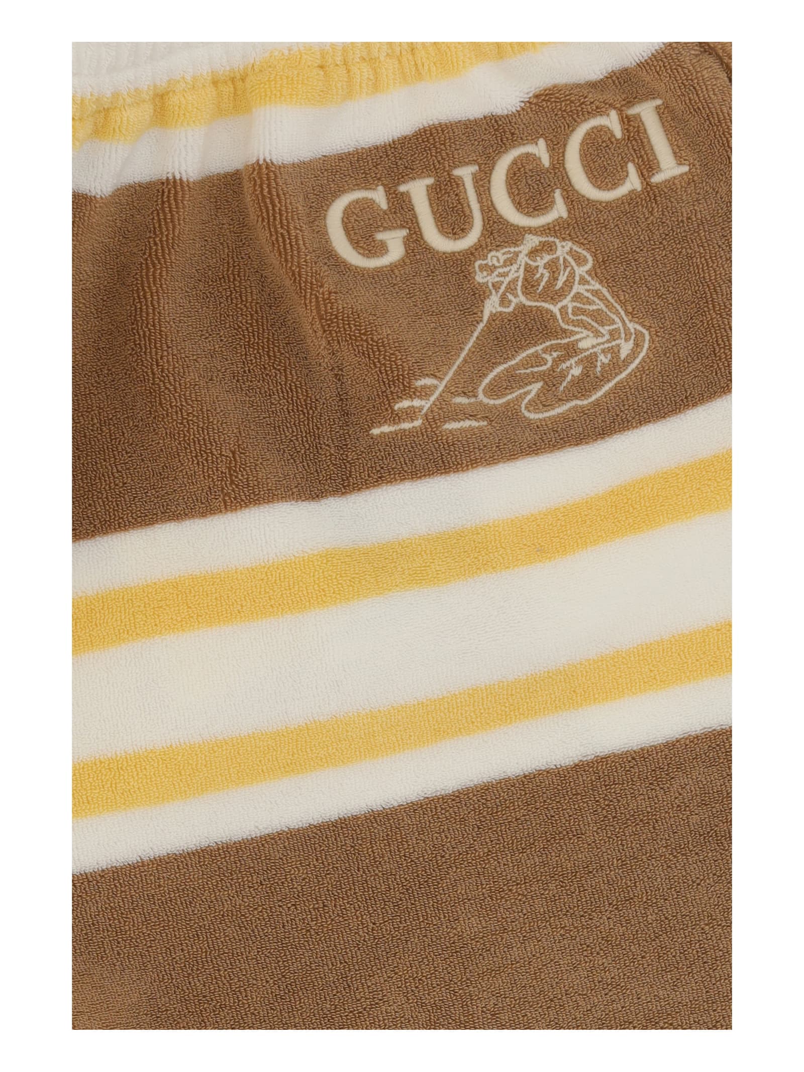 Shop Gucci Shorts For Boy In Giallo
