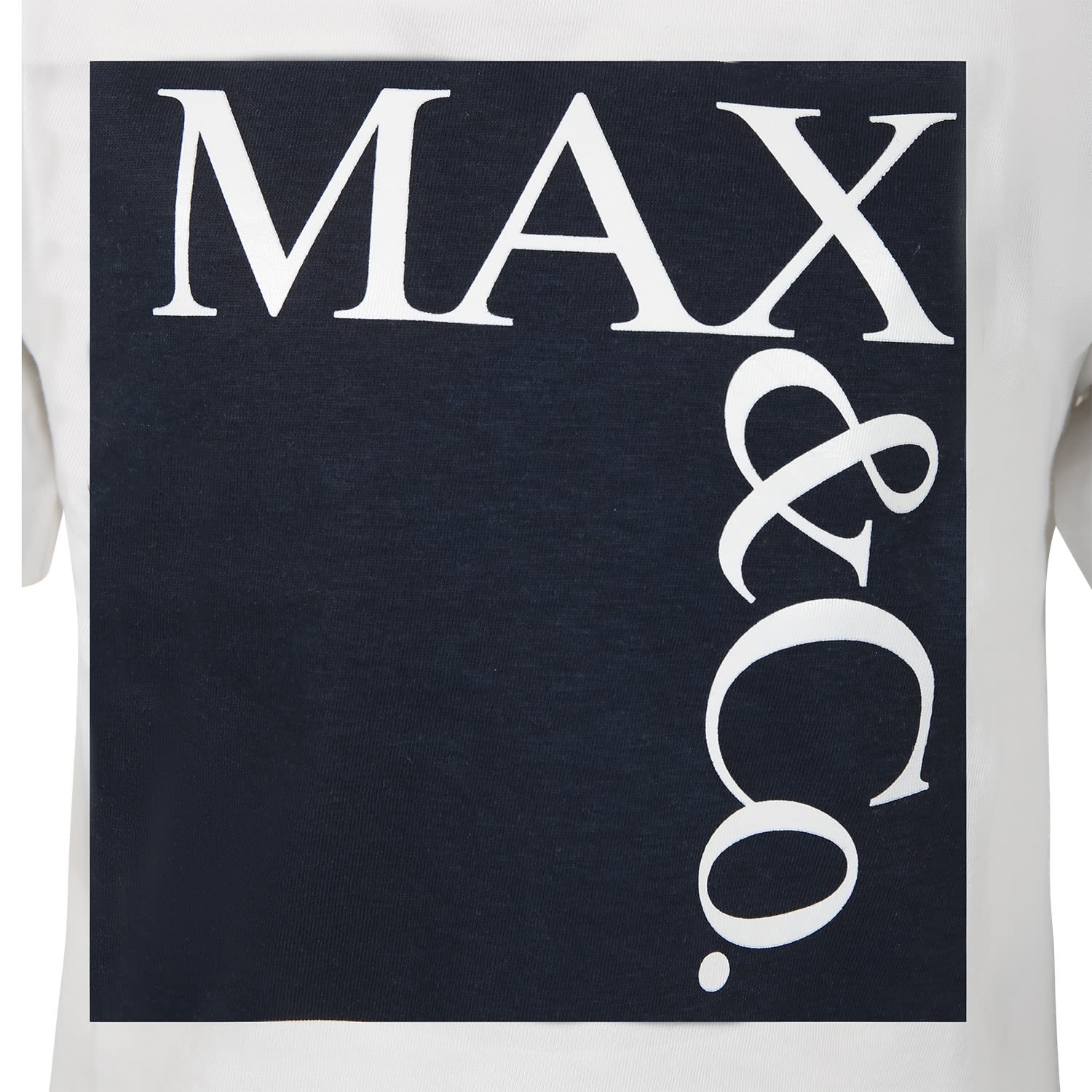 Shop Max&amp;co. White T-shirt For Girls With Logo