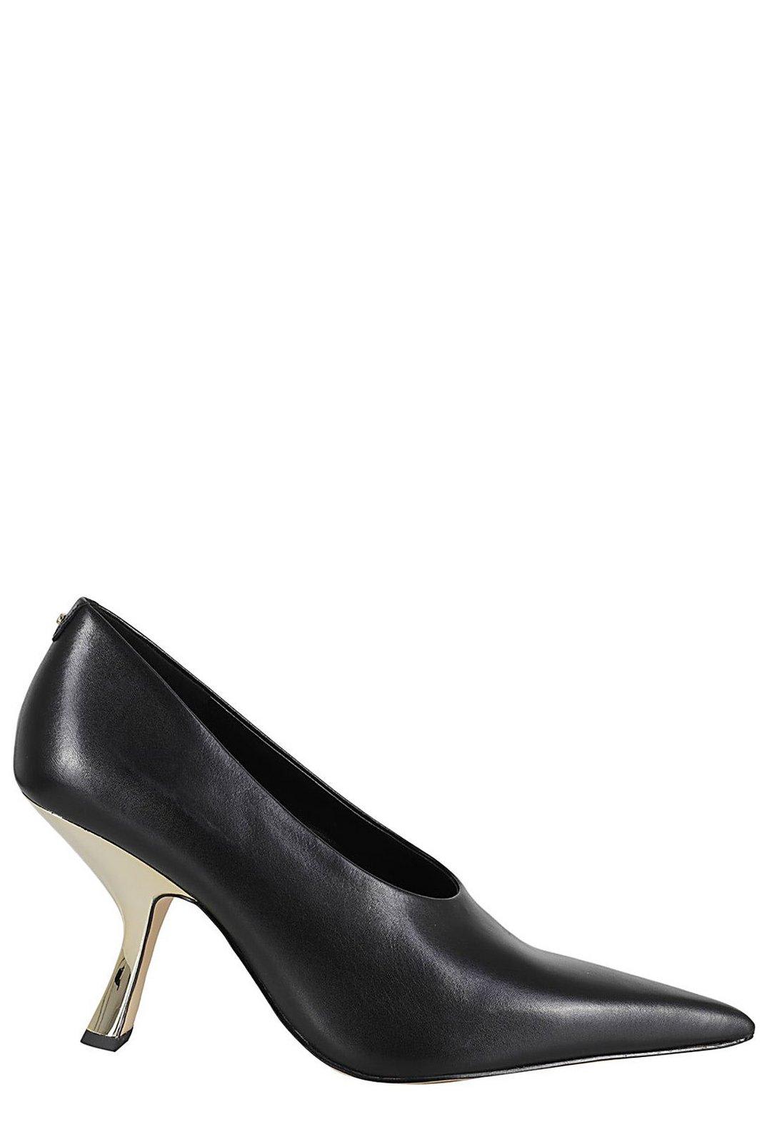 Shop Michael Michael Kors Luna Slip-on Pumps In Black