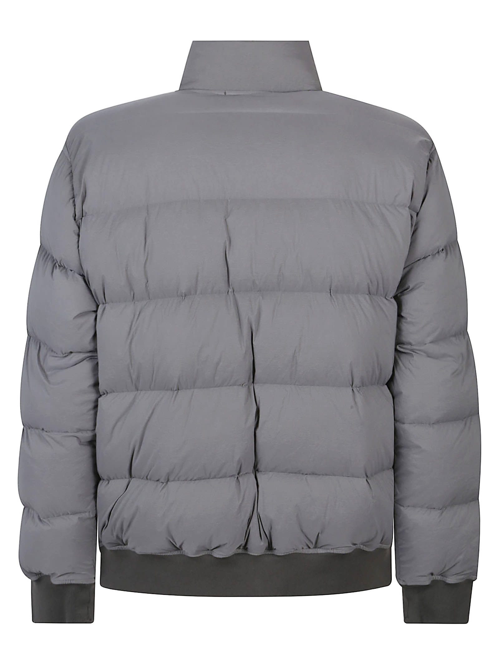 Stone Island Grey Down-tc Stretch Nylon Down Jacket In Multi
