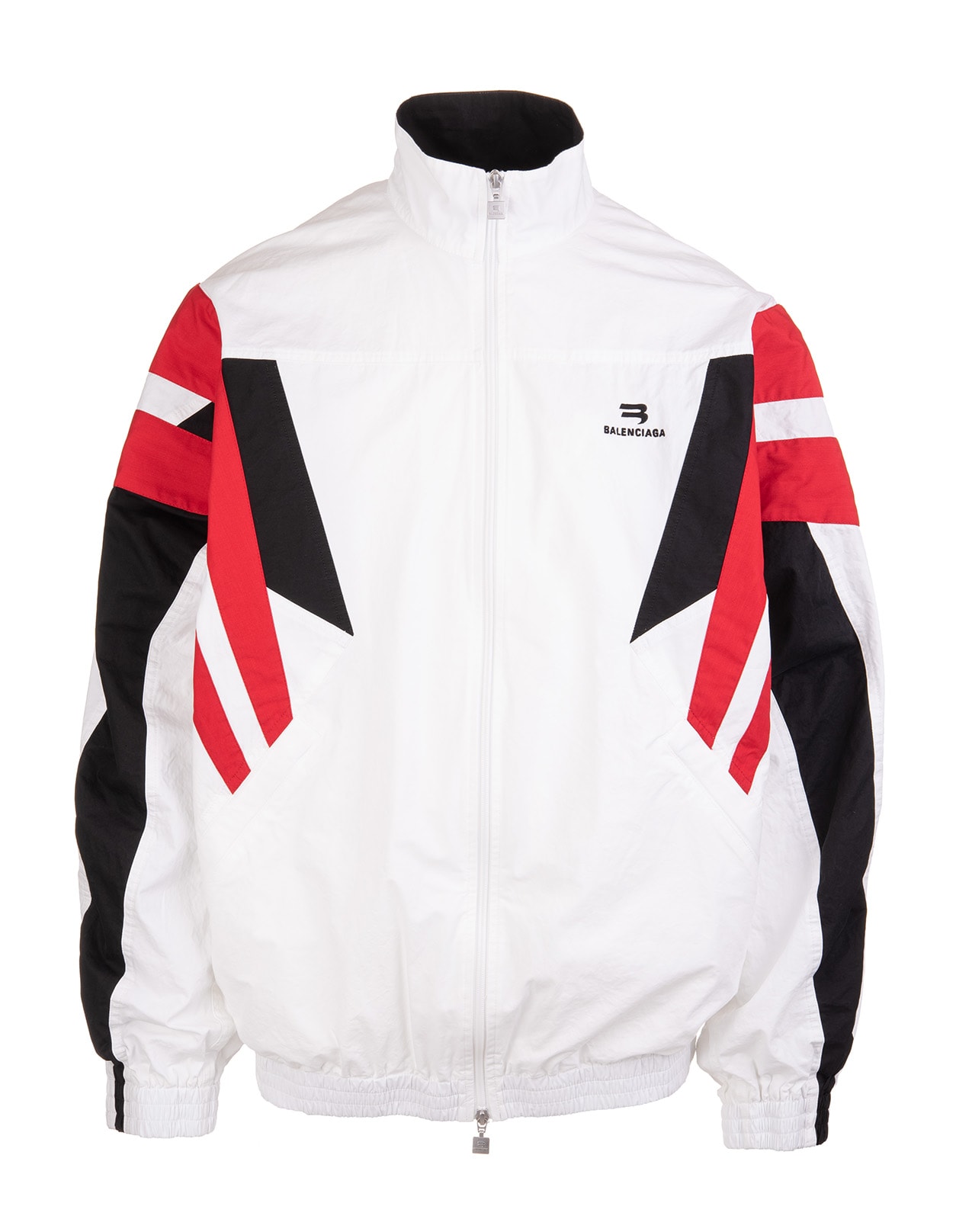 Balenciaga Man White Sporty B Tracksuit Jacket