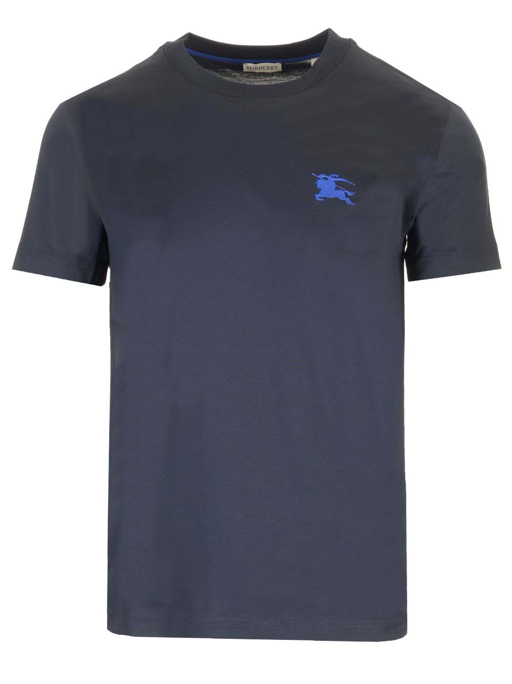 Shop Burberry Ekd T-shirt In Blue